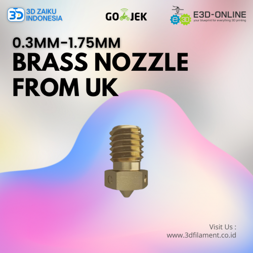 Original E3D V6 0.3-1.75 mm Brass Nozzle from UK